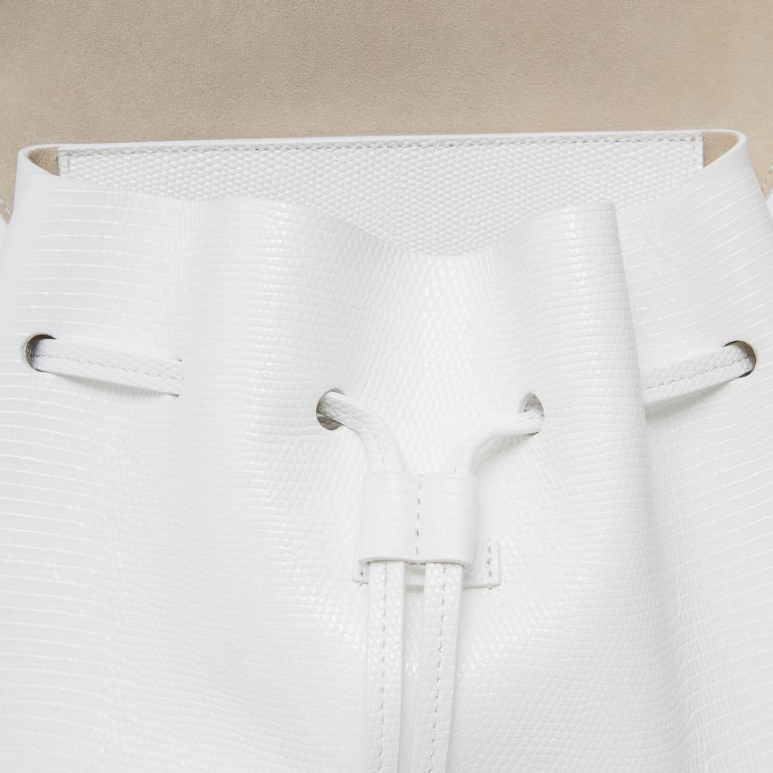 Women's Mansur Gavriel Soft Lady Bucket Bags White | AU 1452IQ